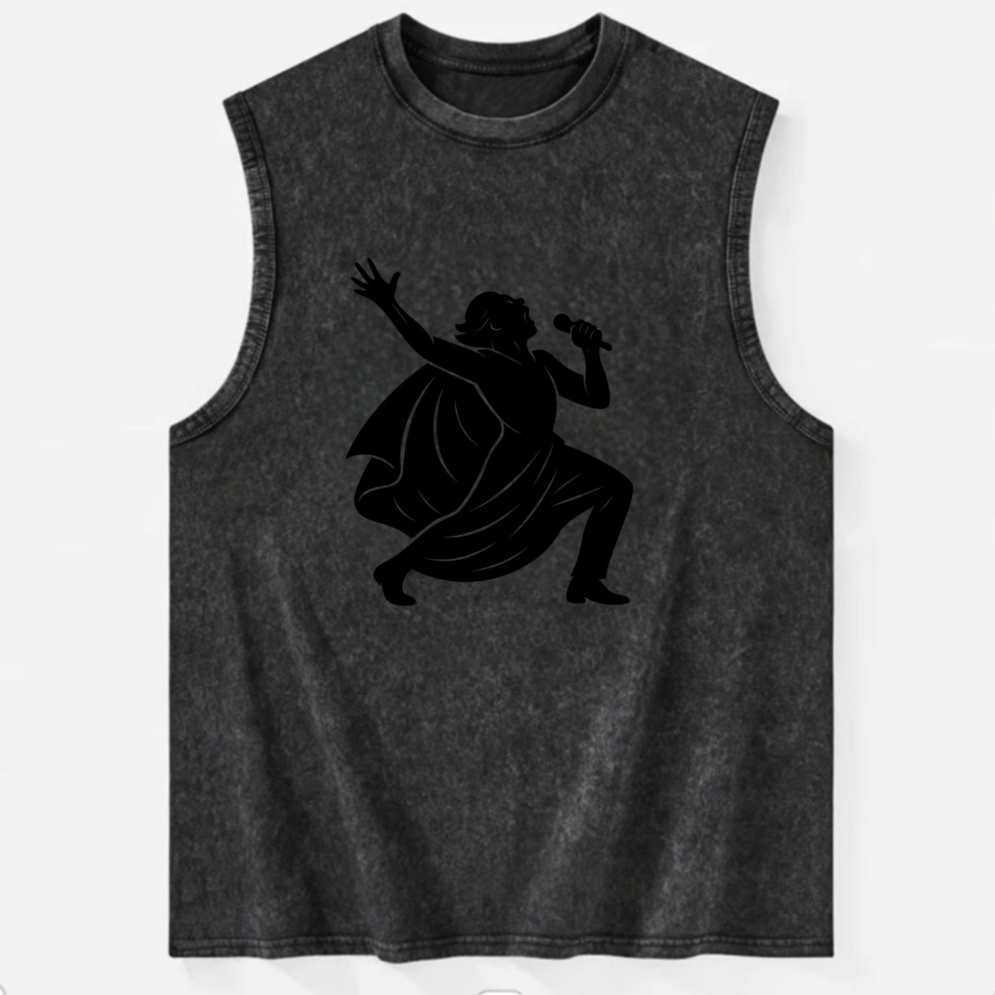 Opera singer powerful finale - Vintage Washed Tank - Black