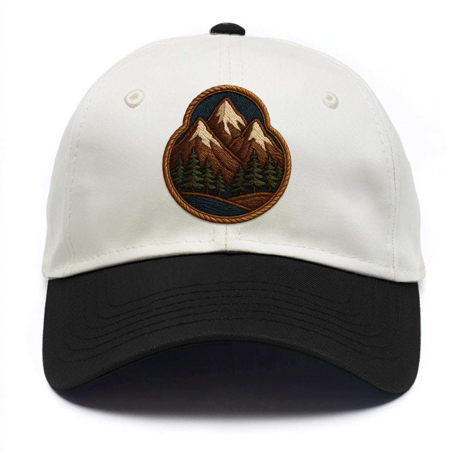 Mountain Range  - Two Tone Cap - Black