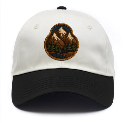 Mountain Range  - Two Tone Cap - Black
