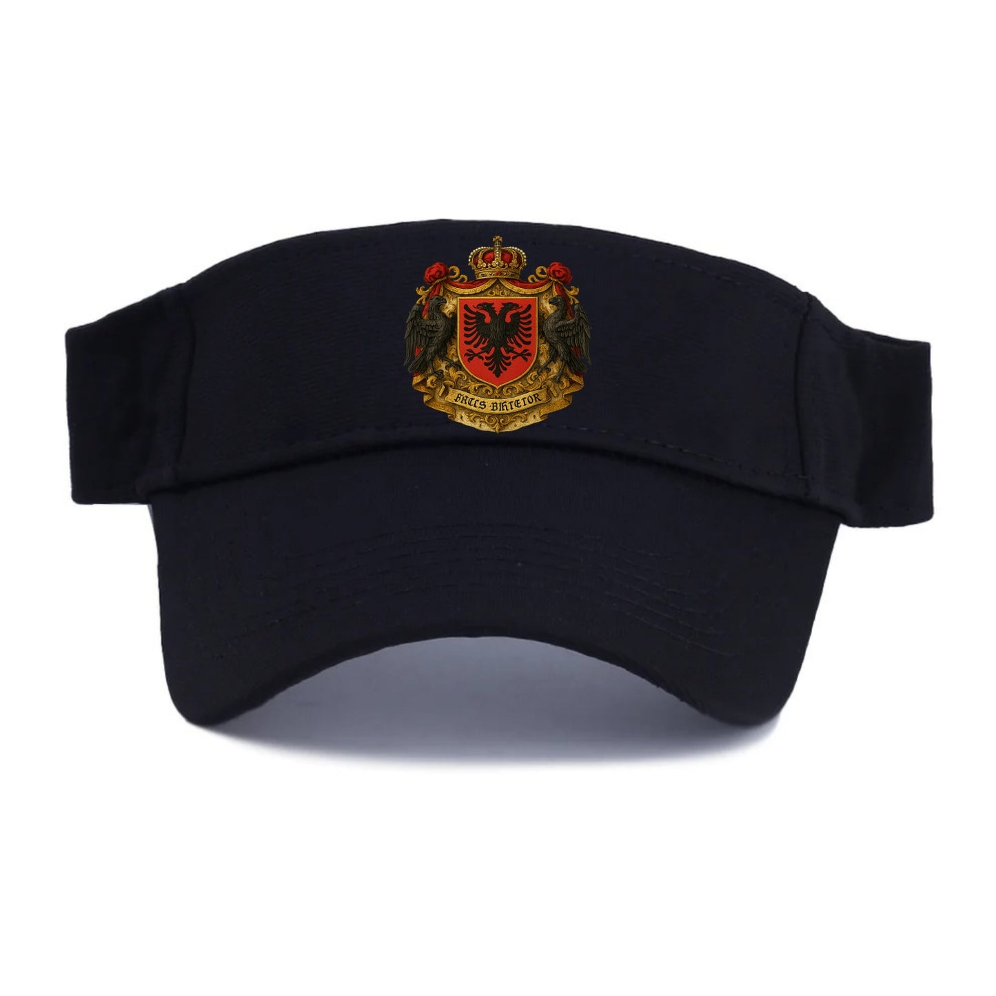 Albania Double Eagle Emblem  - Visor - Black