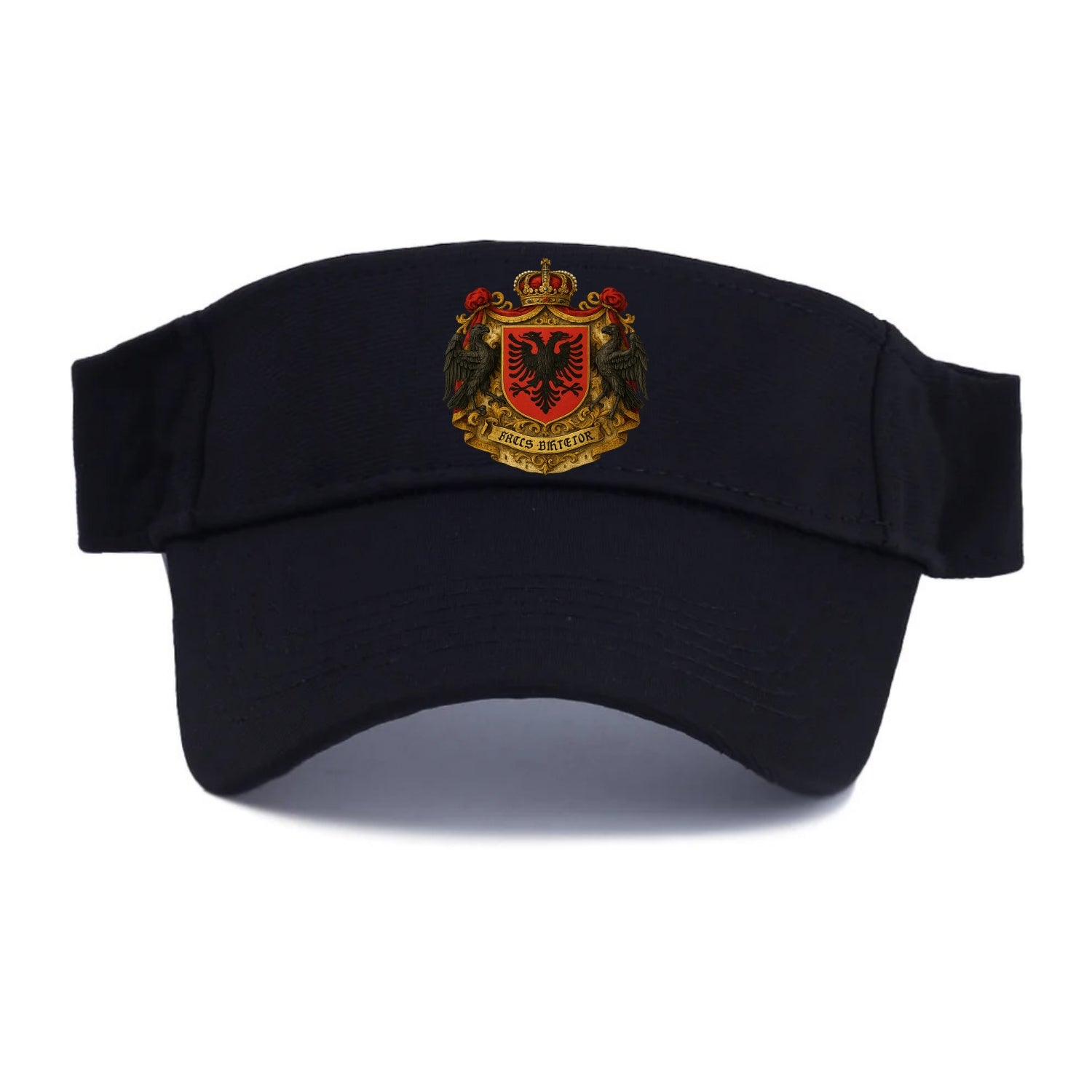 Albania Double Eagle Emblem  - Visor - Black
