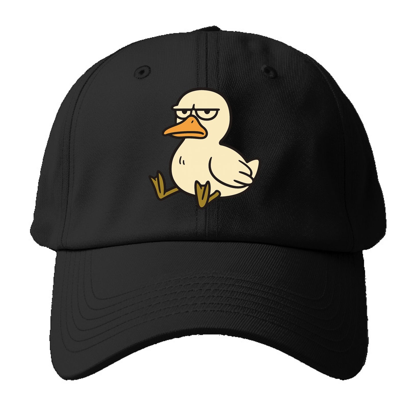 The Duck Judging Silently - Baseball Cap - Black