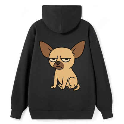 The Chihuahua Judging Silently - Classic Pullover Hoodie - Black