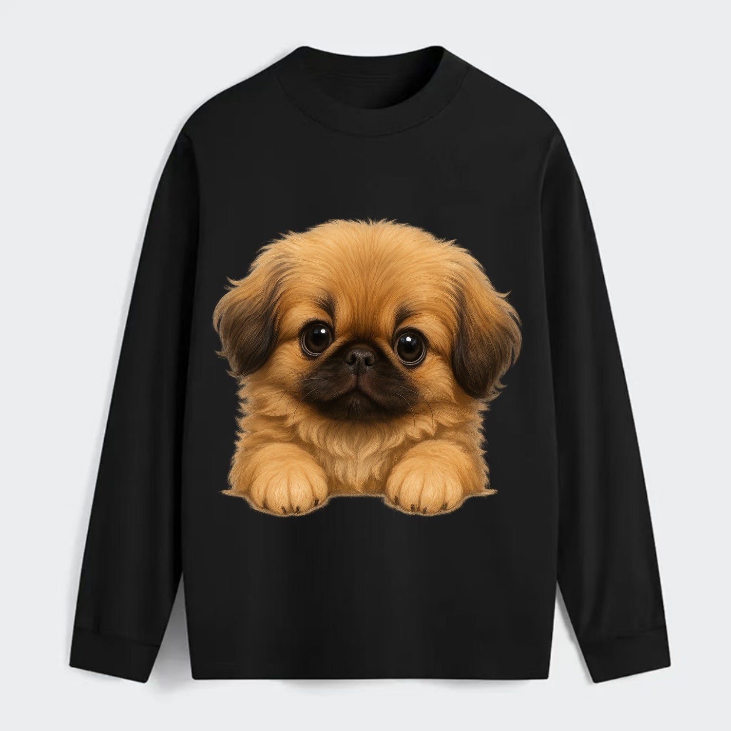 Pekingese  - Classic Long Sleeve Shirt - Black