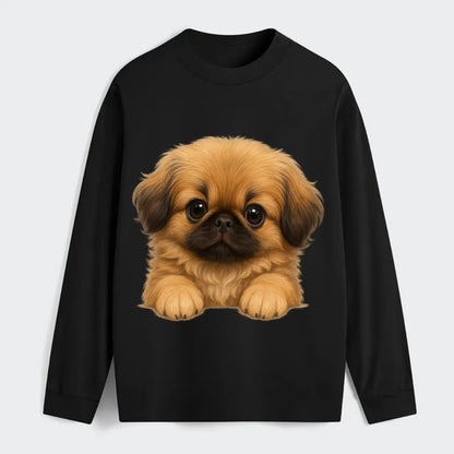 Pekingese  - Classic Long Sleeve Shirt - Black