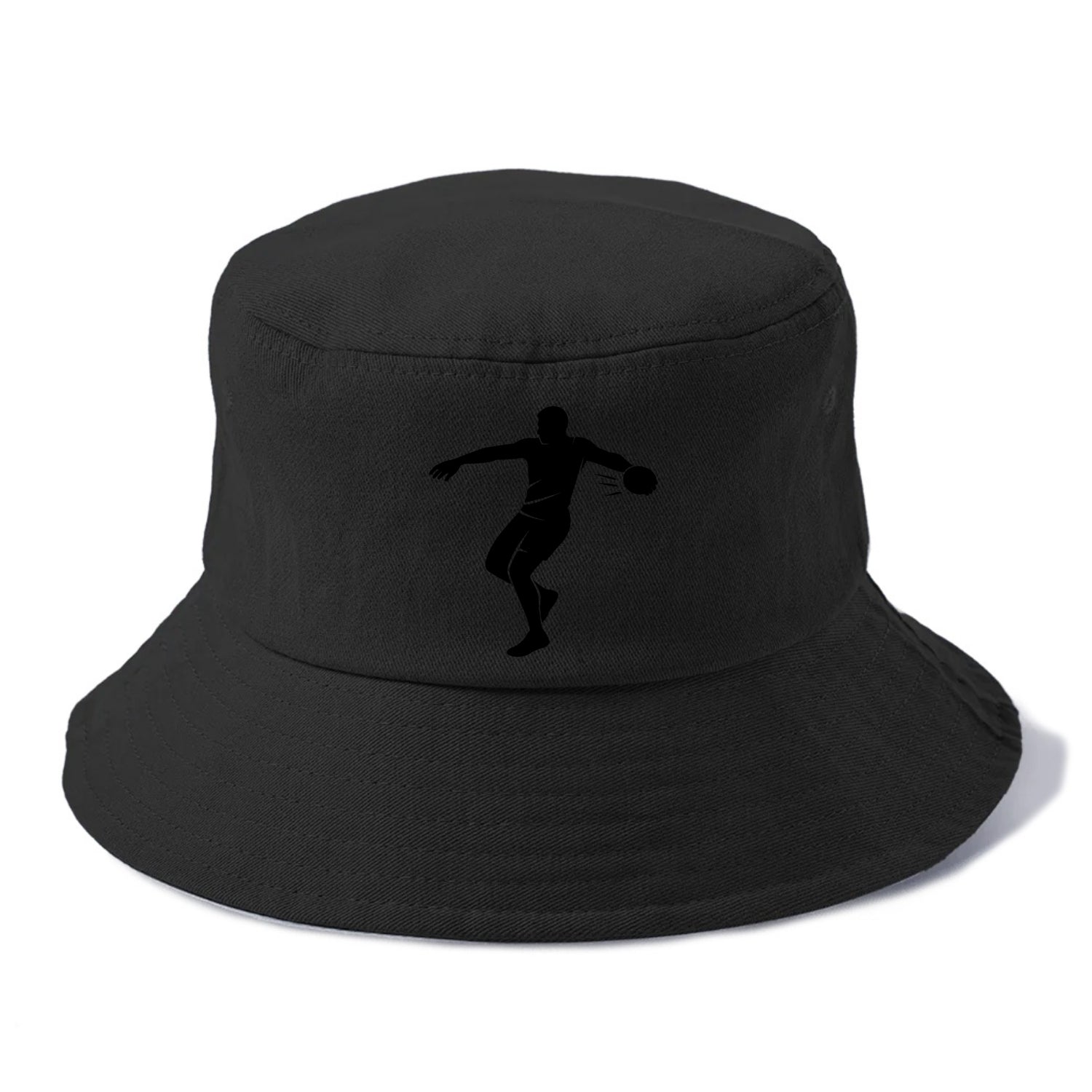 Discus thrower spinning release - Bucket Hat - Black