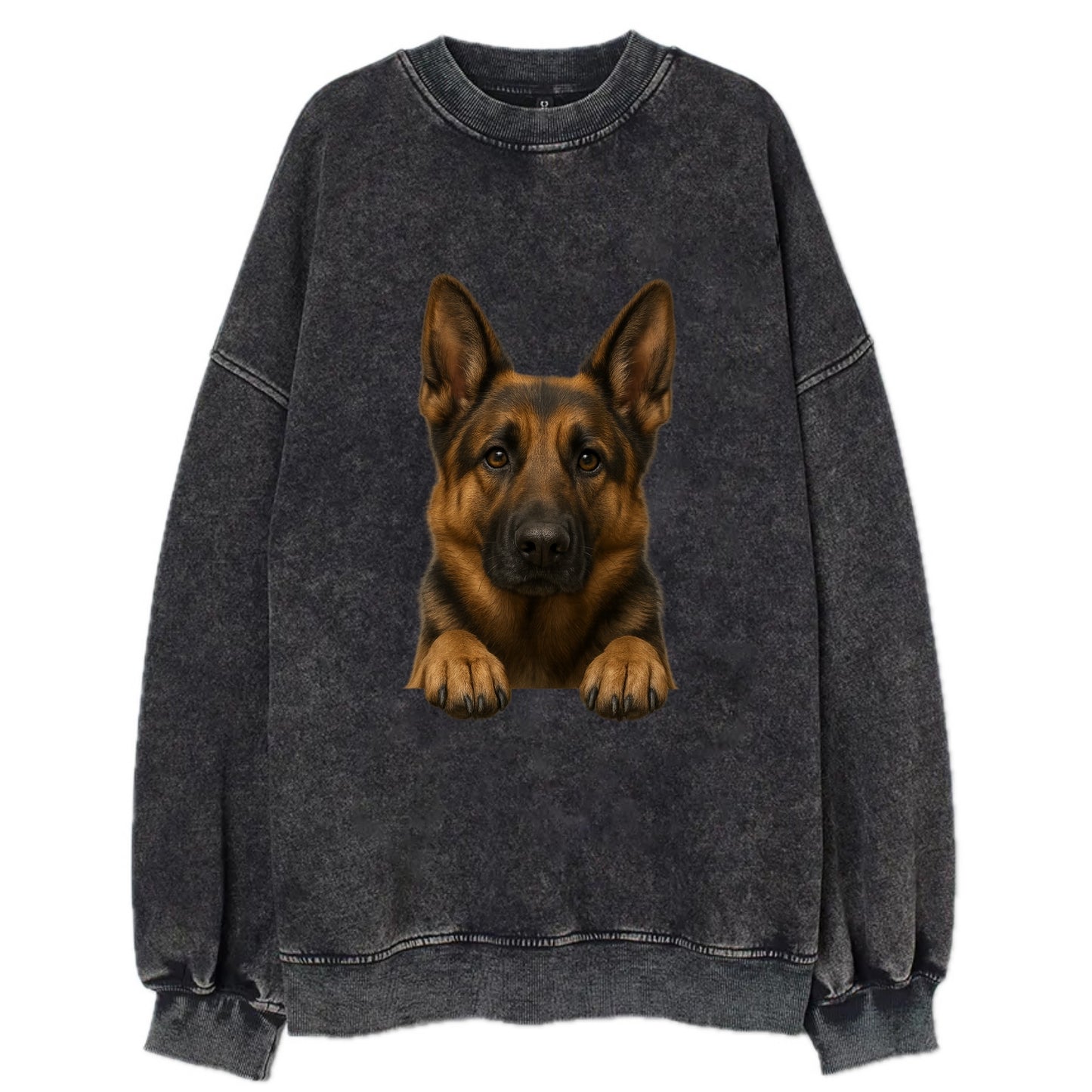 German Shepherd  - Vintage Sweatshirt - Black