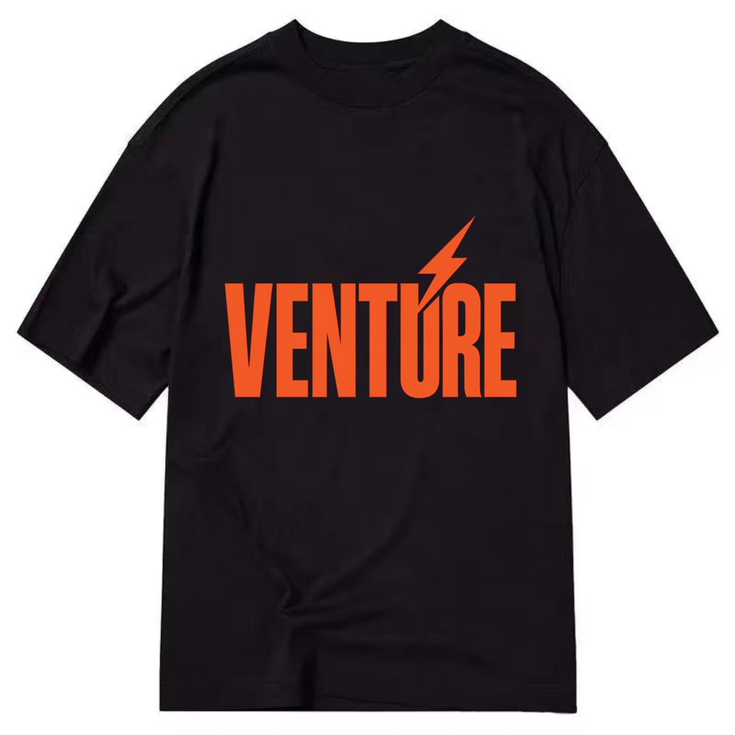 Bold typography design - "VENTURE" - taking risks, bold exploration - Classic T-shirt - Black