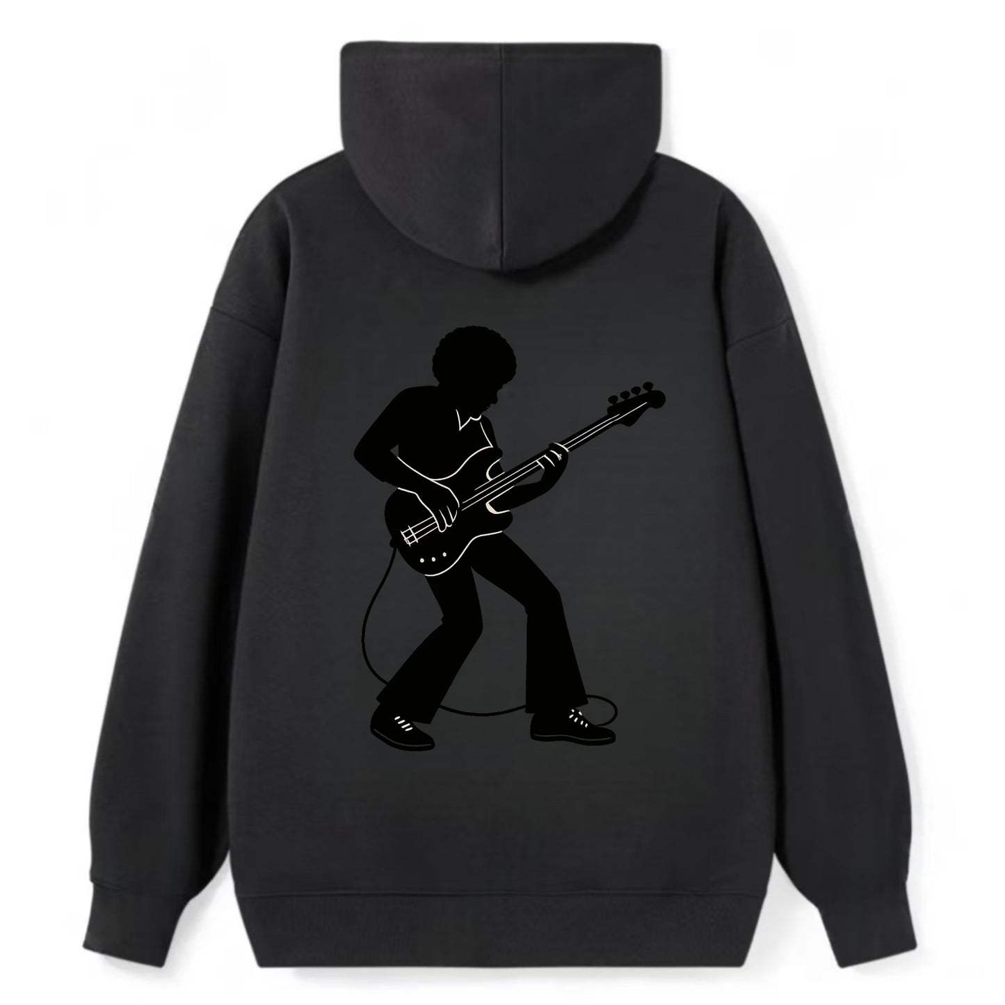Bass guitarist slap technique - Classic Pullover Hoodie - Black