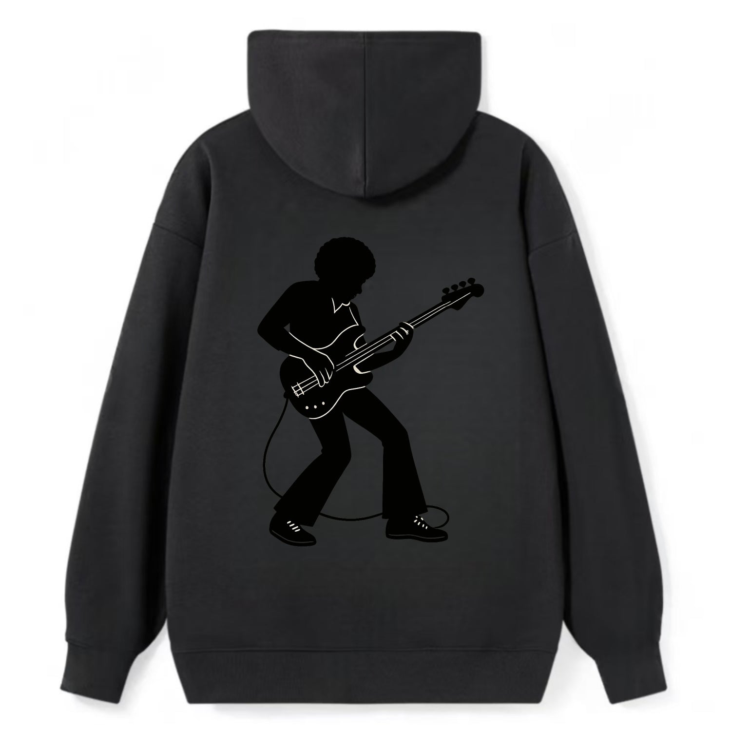 Bass guitarist slap technique - Classic Pullover Hoodie - Black