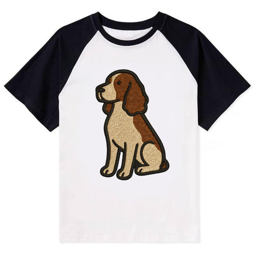 English Springer Spaniel - Modern spanie - Contrast Raglan T-shirt