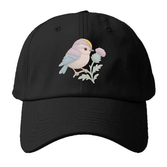 Firecrest Thistle Crown  - Baseball Cap - Black