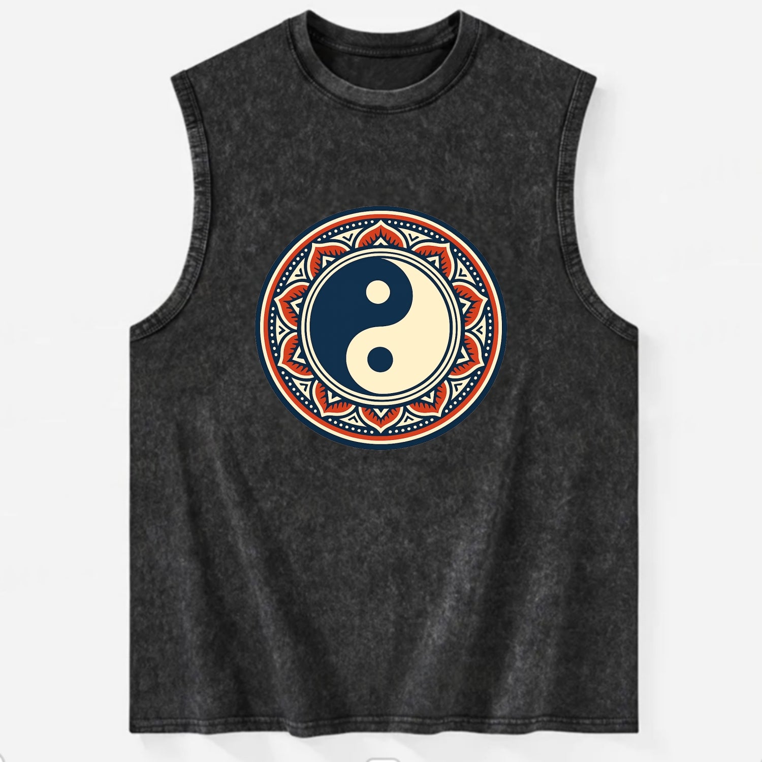 Harmony of Balance - Vintage Washed Tank - Black