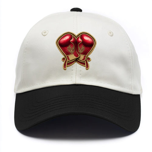 BOXING GLOVES - red boxing gloves crossed in crimson and - Two Tone Cap