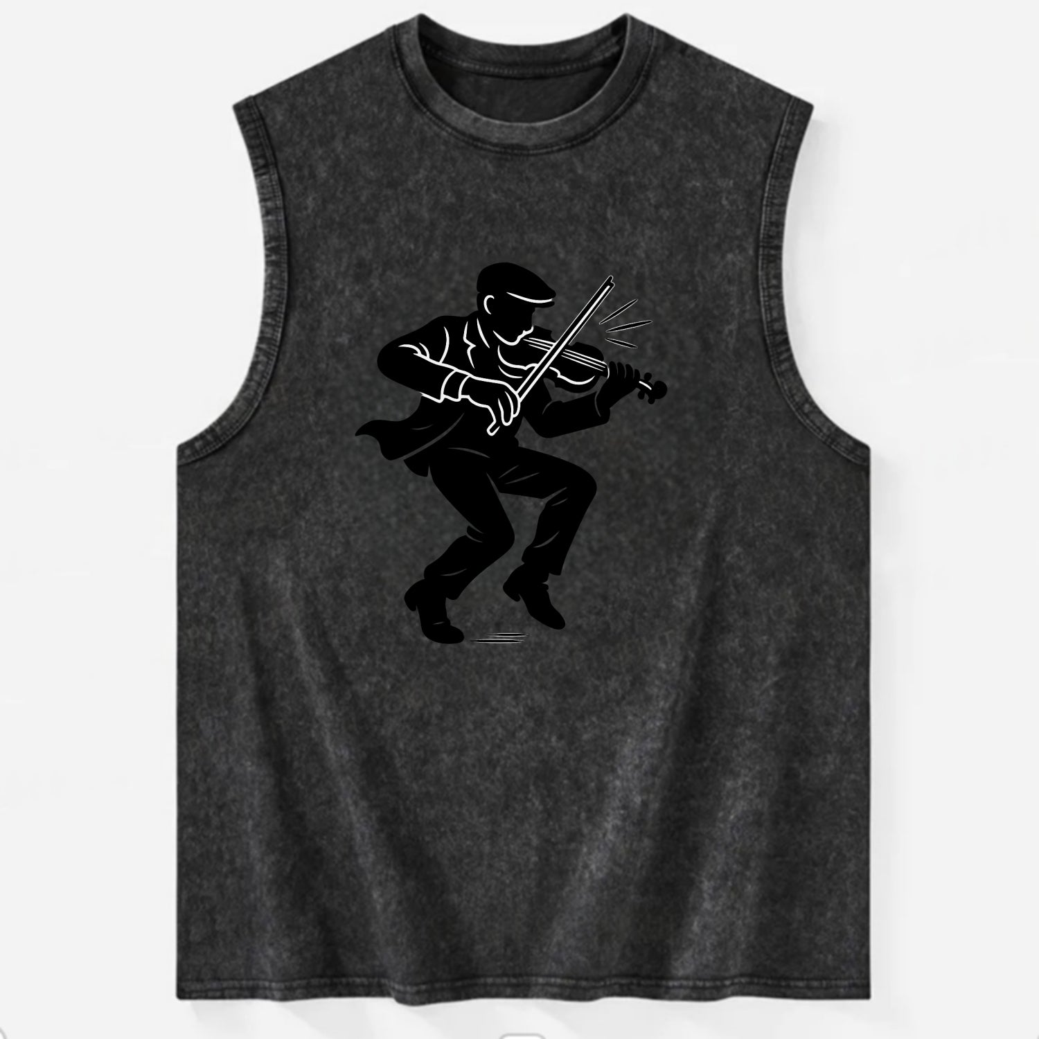 Irish folk musician traditional jig - Vintage Washed Tank - Black