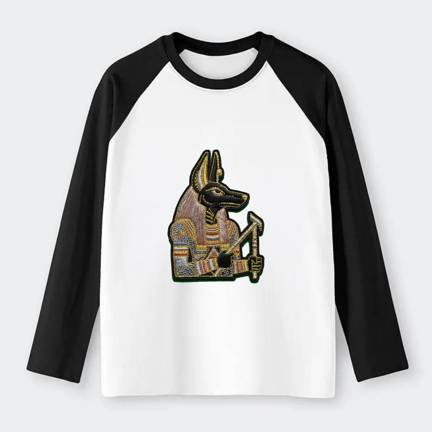 Anubis - Raglan Long Sleeve T-Shirt - Black