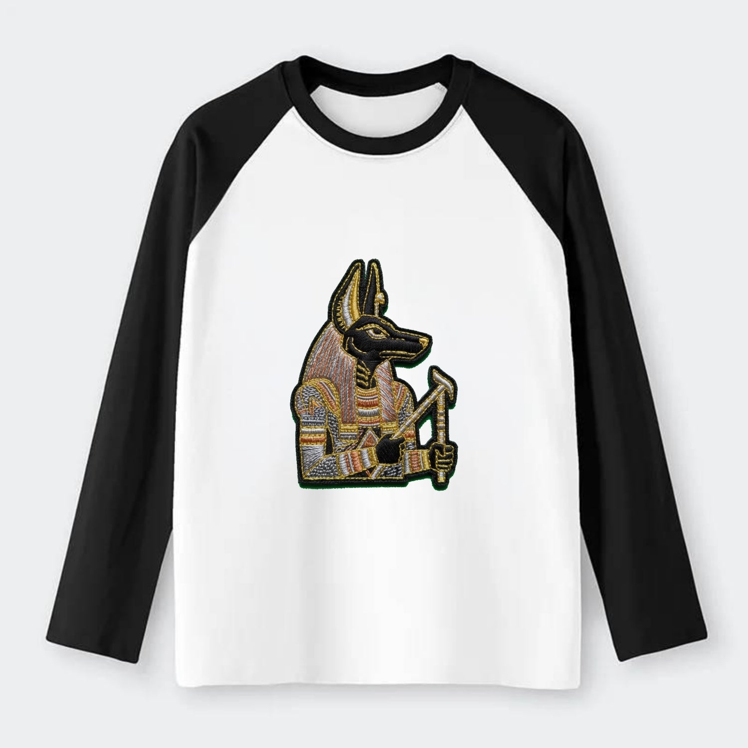 Anubis - Raglan Long Sleeve T-Shirt - Black