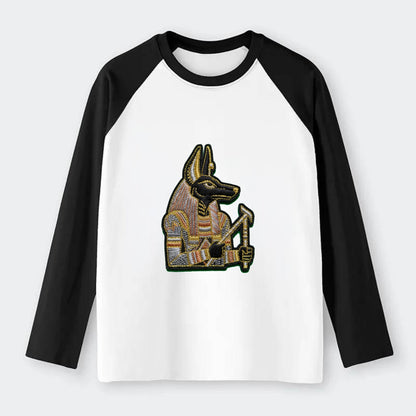 Anubis - Raglan Long Sleeve T-Shirt - Black
