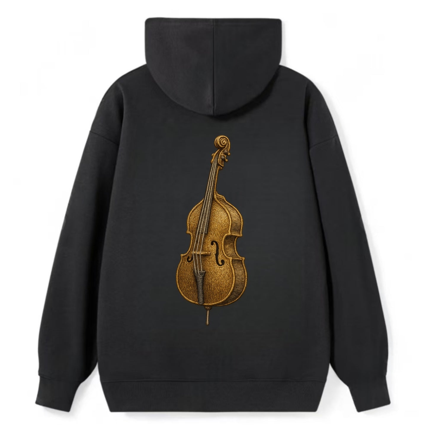 Acoustic Bass  - Classic Pullover Hoodie - Black