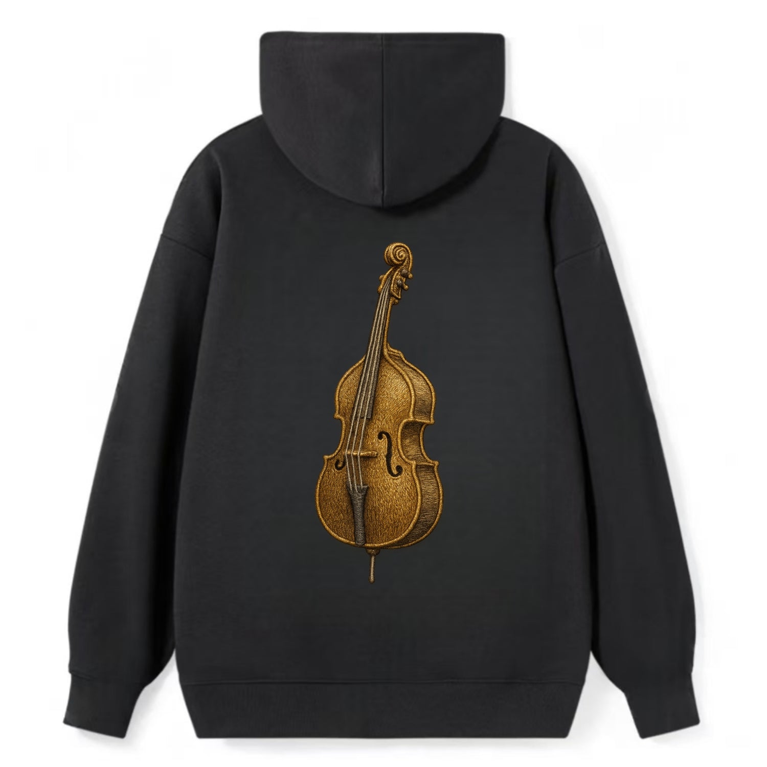 Acoustic Bass  - Classic Pullover Hoodie - Black