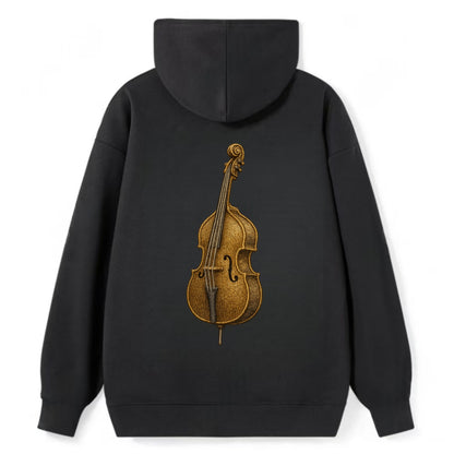 Acoustic Bass  - Classic Pullover Hoodie - Black