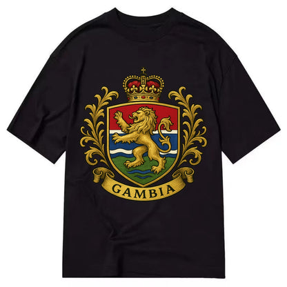 Gambia Heritage Badge  - Classic T-shirt - Black