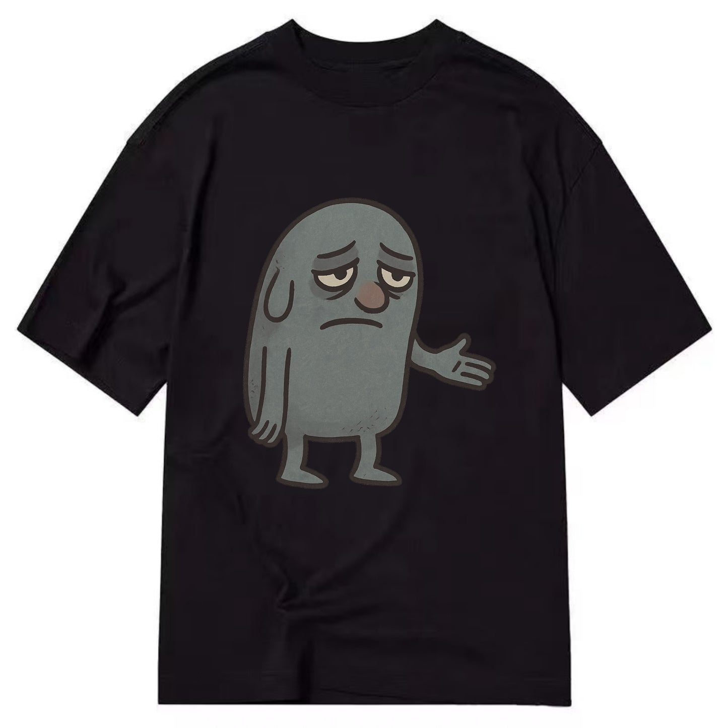 FOLLOWERS ARE GHOSTS | Transparent crowd following nobody - Classic T-shirt - Black