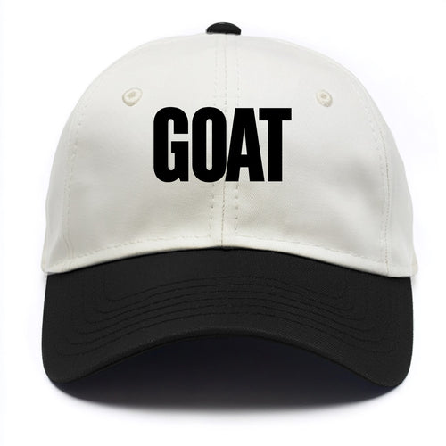 Bold typography design - GOAT - greatest of all time - Two Tone Cap
