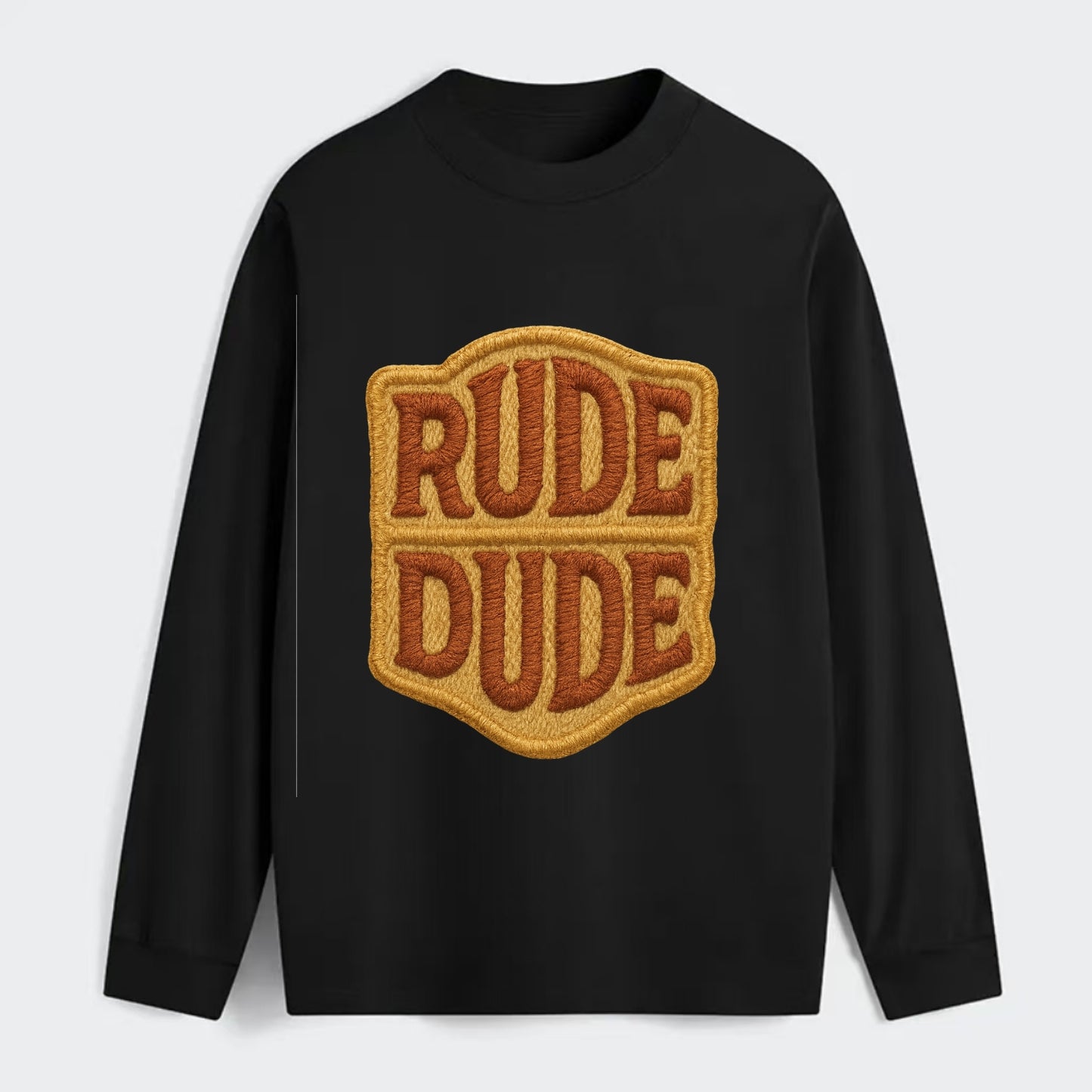 RUDE;DUDE ENERGY Surf Green Trucker - Classic Long Sleeve Shirt - Black
