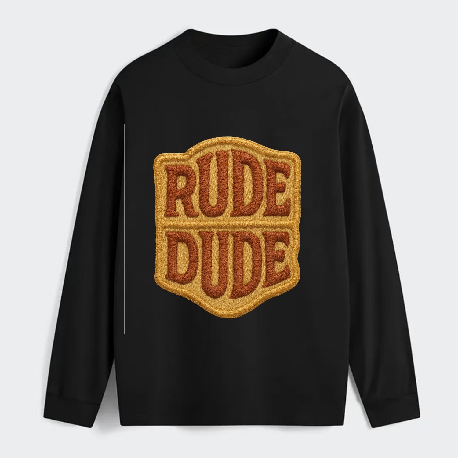 RUDE;DUDE ENERGY Surf Green Trucker - Classic Long Sleeve Shirt - Black