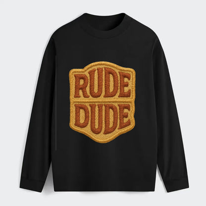 RUDE;DUDE ENERGY Surf Green Trucker - Classic Long Sleeve Shirt - Black