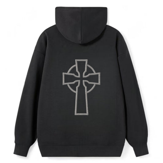Iona Cross - Classic Pullover Hoodie - Black