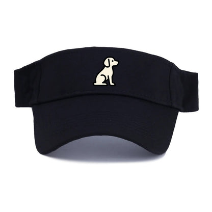 Beagle - Modern minimal sitting pose wit - Visor - Black