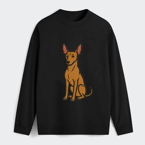 Pharaoh Hound - Tan colored embroidered pose - Classic Long Sleeve Shirt