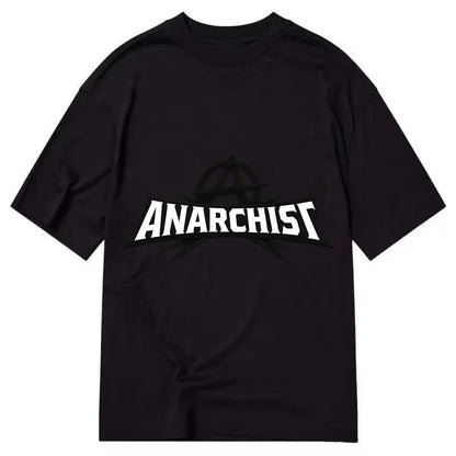 Bold typography design - "ANARCHIST" - no masters, self-governed - Classic T-shirt - Black