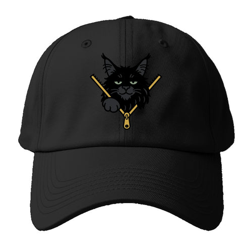 Black Maine Coon - Baseball Cap For Big Heads