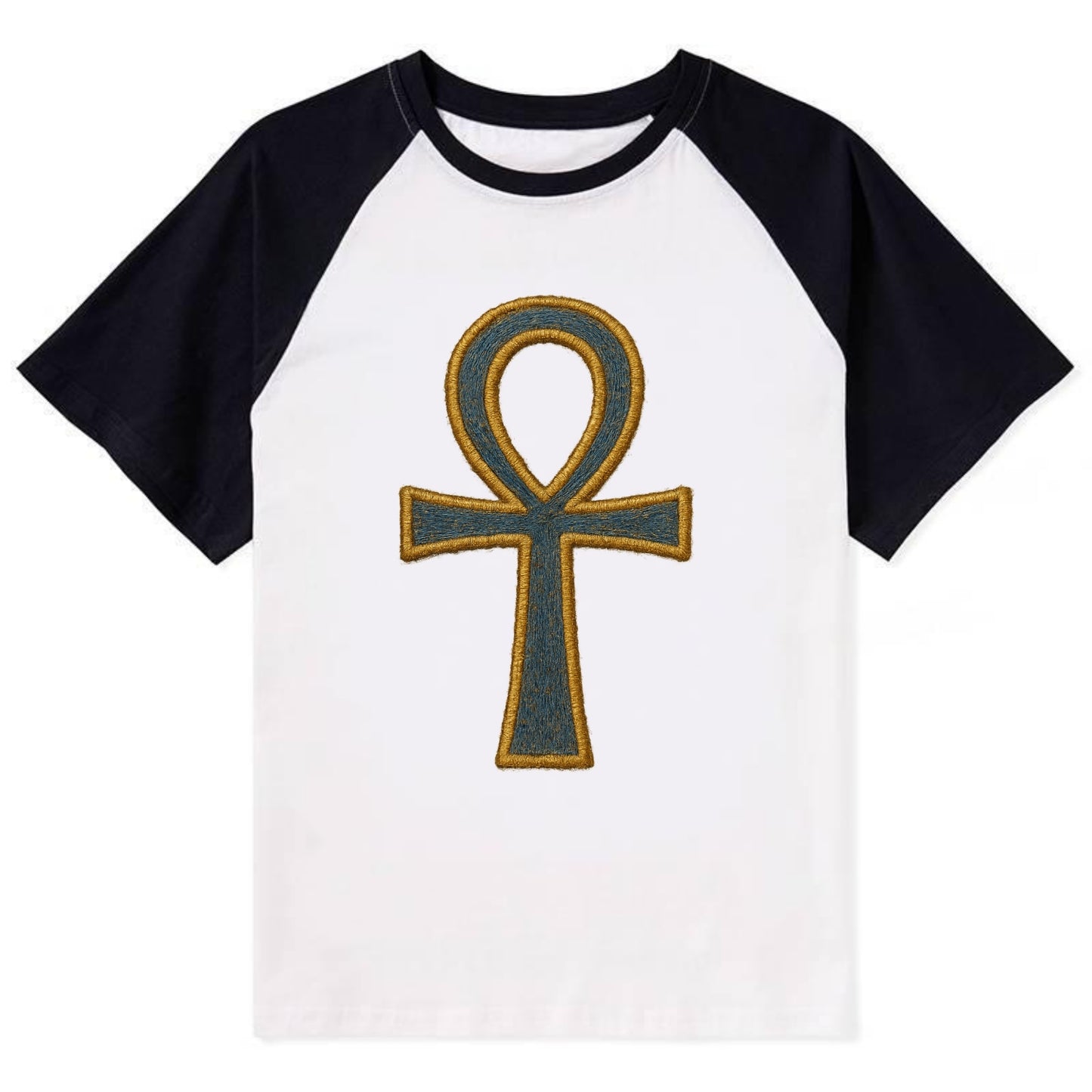 Ankh - Contrast Raglan T-shirt - Black