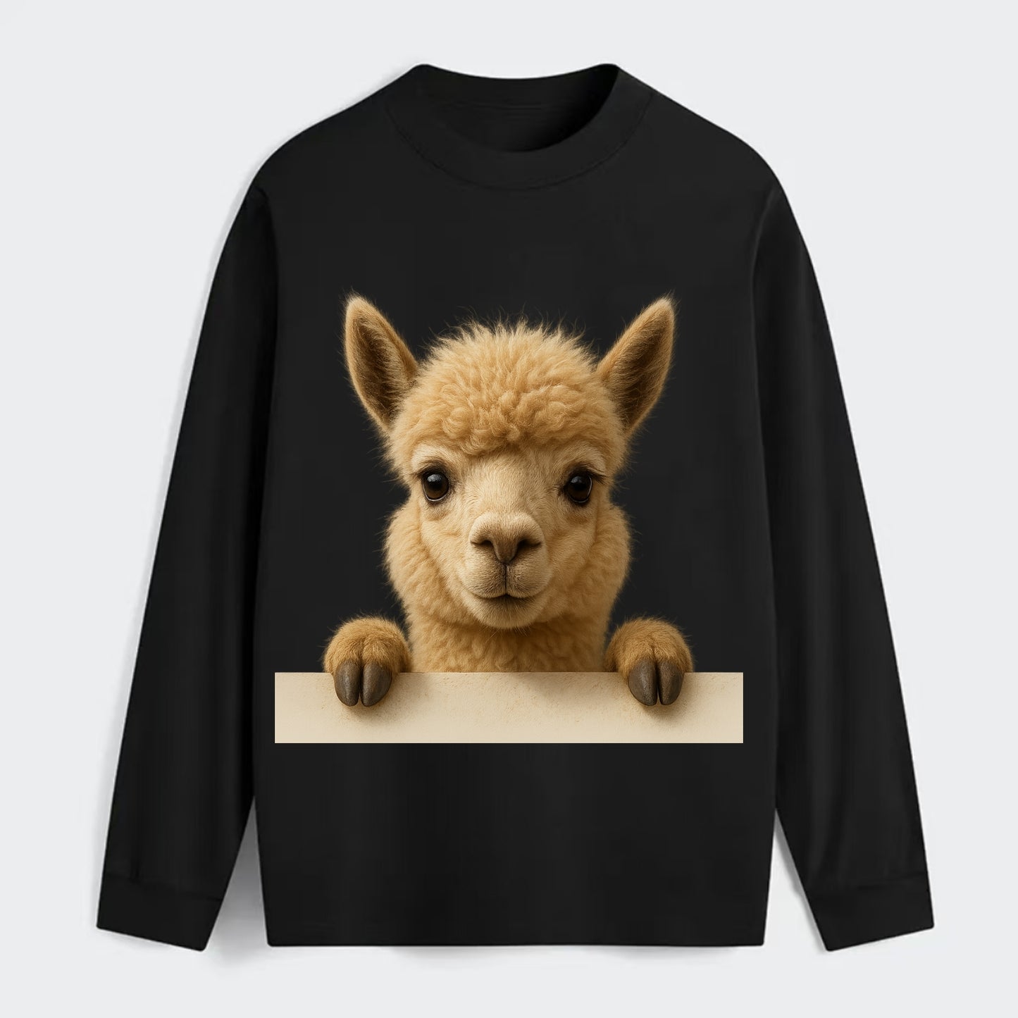 Alpaca  - Classic Long Sleeve Shirt - Black