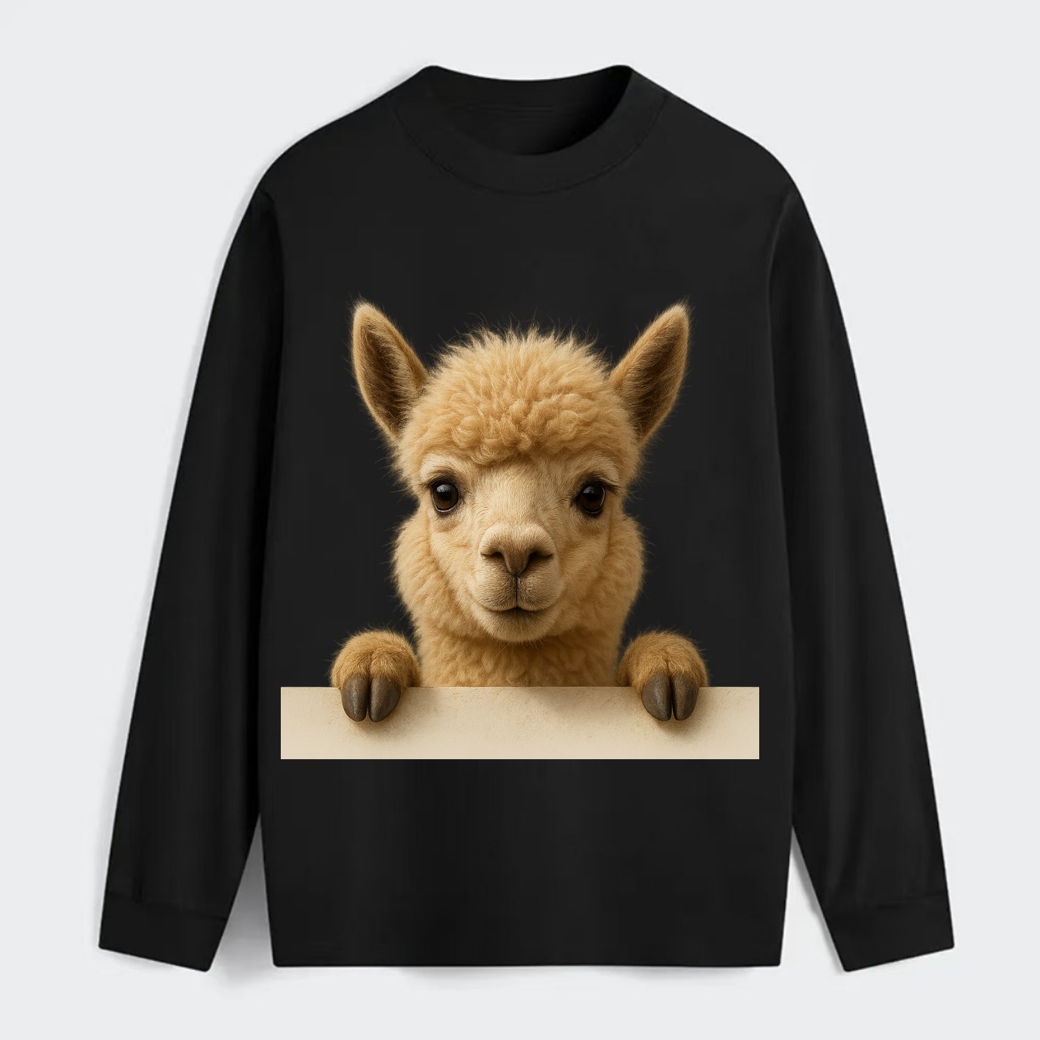 Alpaca  - Classic Long Sleeve Shirt - Black