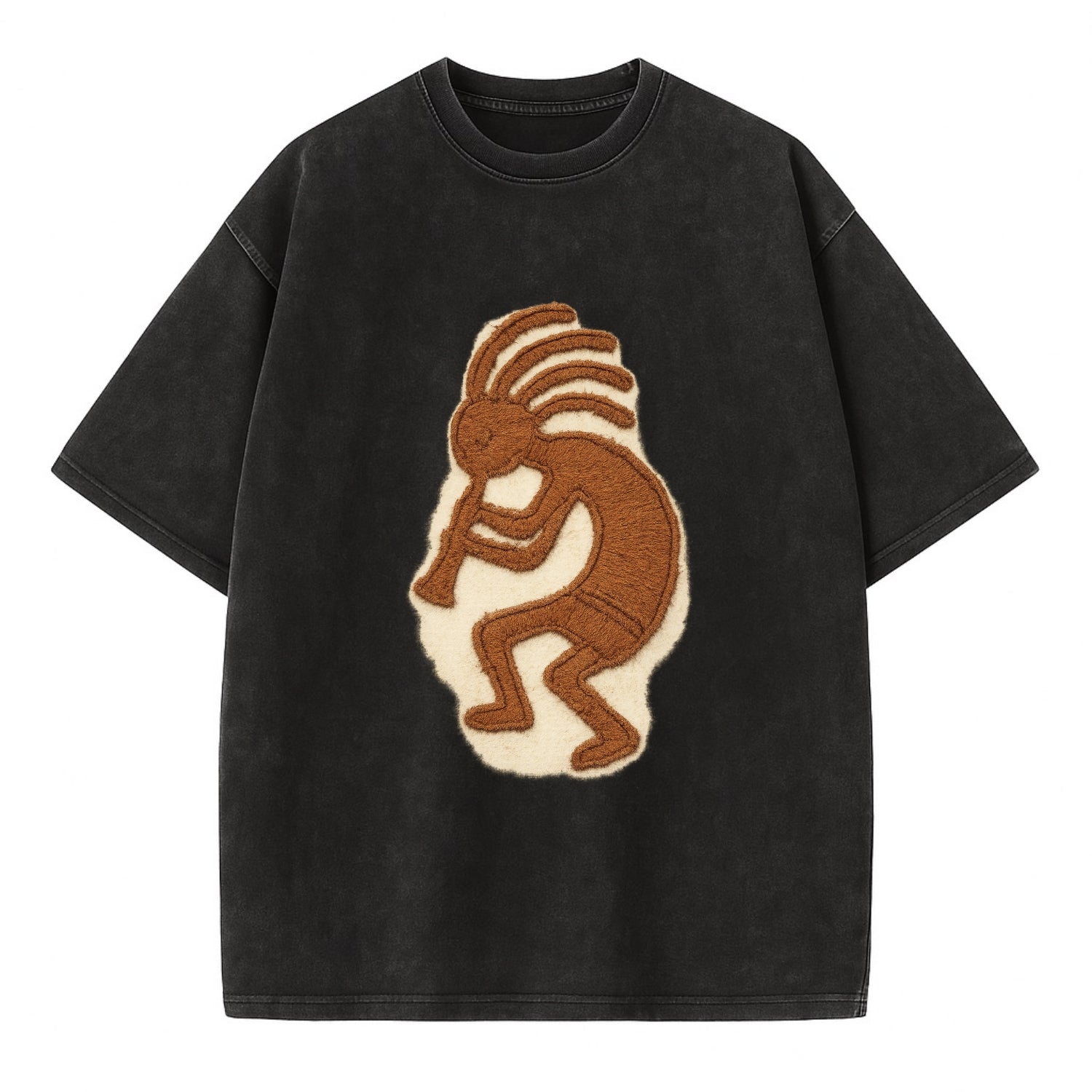 Kokopelli  - Vintage T-shirt - Black