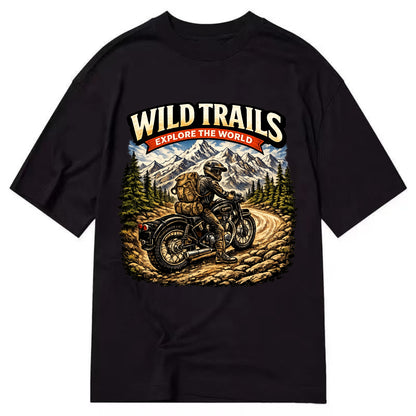 Wild Trails Explorer - Classic T-shirt - Black