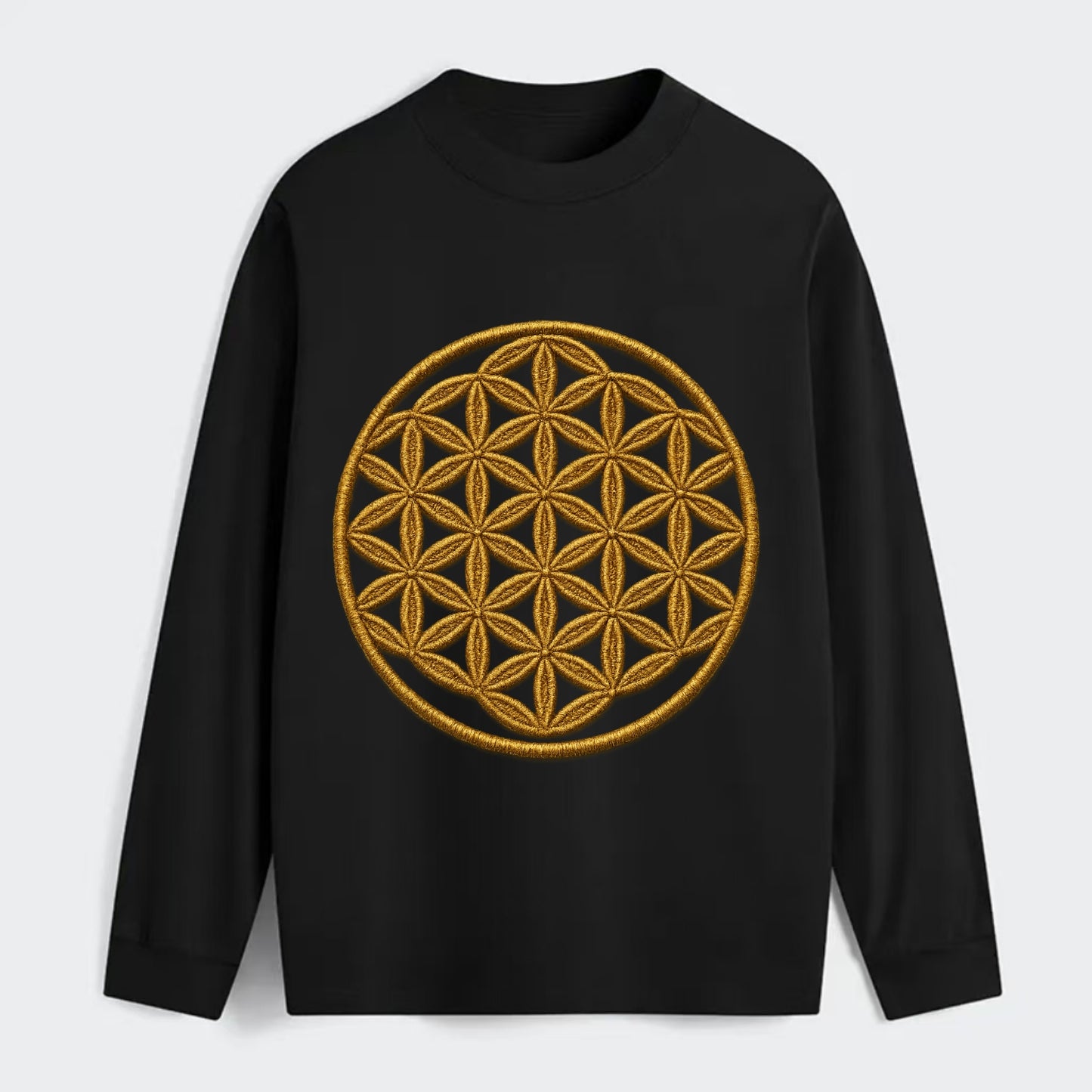 Flower of Life  - Classic Long Sleeve Shirt - Black