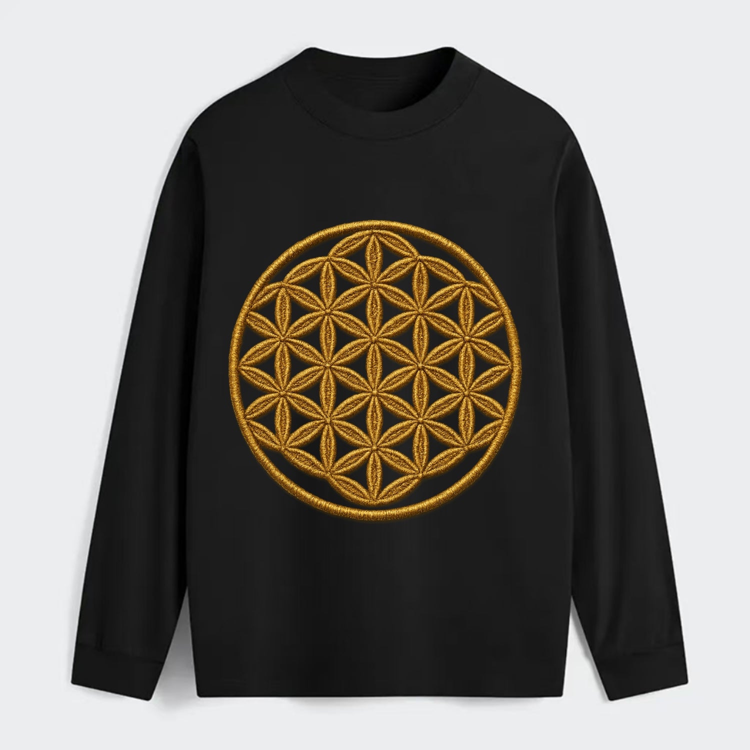 Flower of Life  - Classic Long Sleeve Shirt - Black