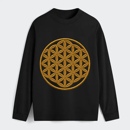 Flower of Life  - Classic Long Sleeve Shirt - Black