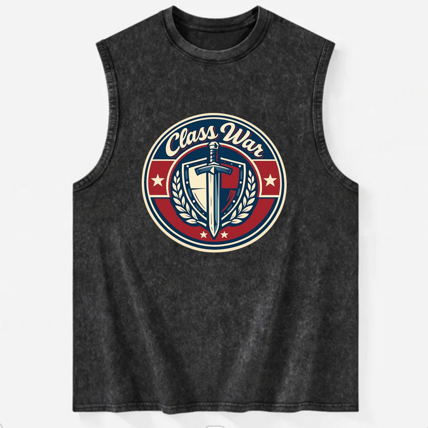 class war - Vintage Washed Tank - Black