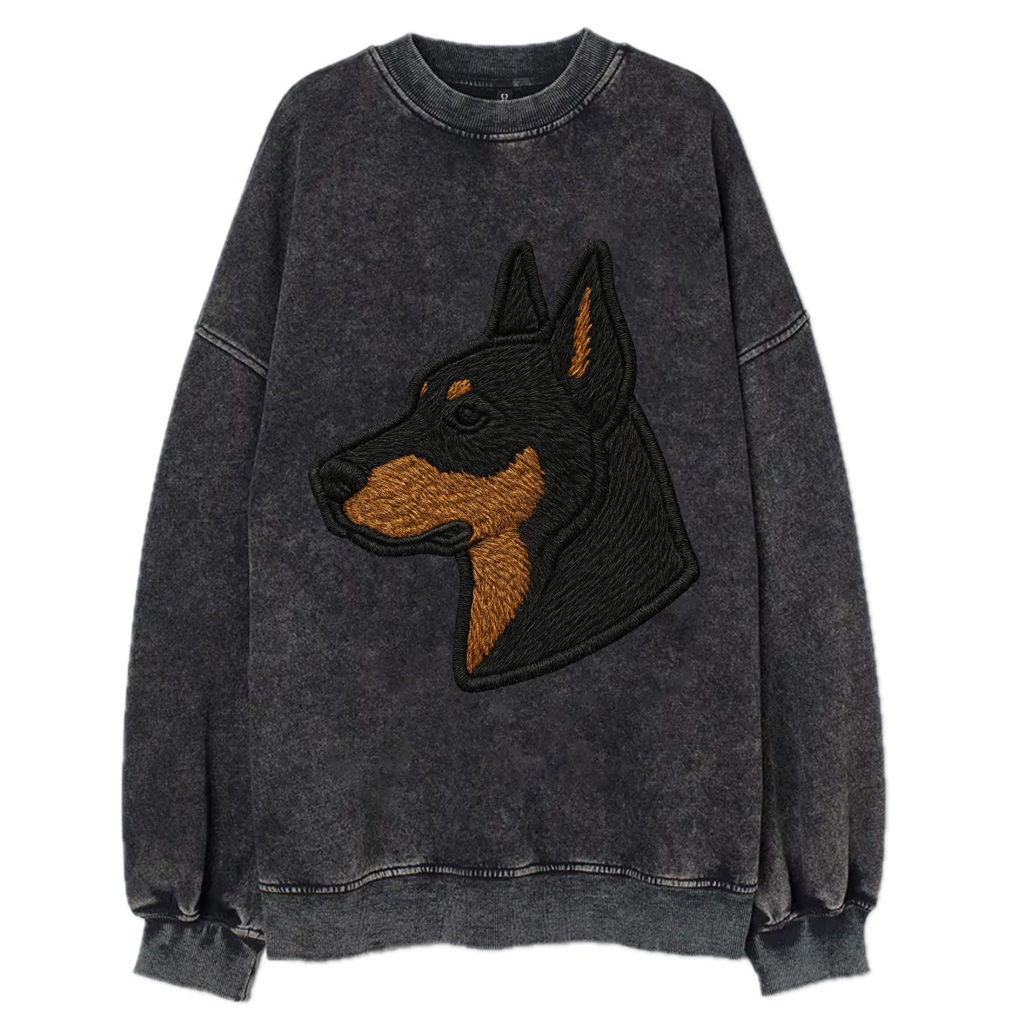 Beauceron - Contemporary French herder d - Vintage Sweatshirt - Black