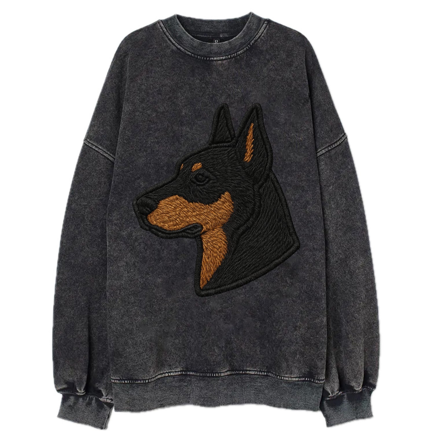 Beauceron - Contemporary French herder d - Vintage Sweatshirt - Black