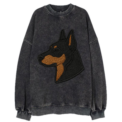 Beauceron - Contemporary French herder d - Vintage Sweatshirt - Black