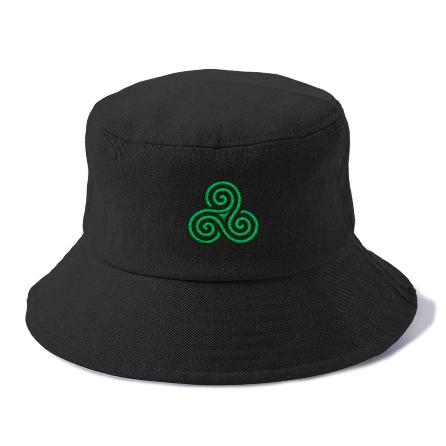 Triple Spiral - Bucket Hat - Black