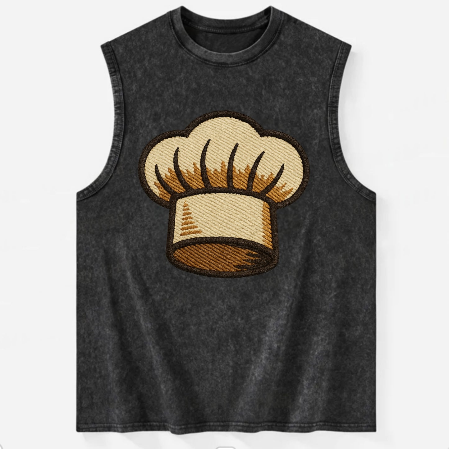 Chef Hat  - Vintage Washed Tank - Black